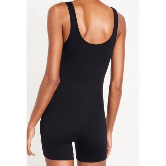 Old Navy Womens Black Seamless Ribbed Tank Top Bodysuit NEW Large - Picture 9 of 9